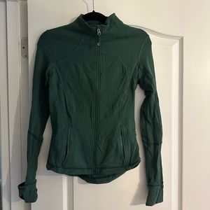 Lululemon dark forest green zip up